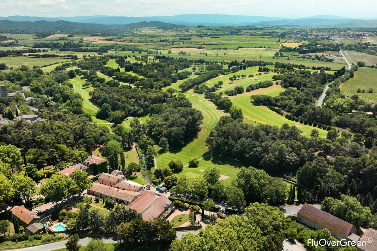 Vue aérienne du parcours Les Pins